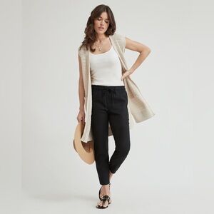 NWT RW & Co Sleeveless Long Cardi With Pockets